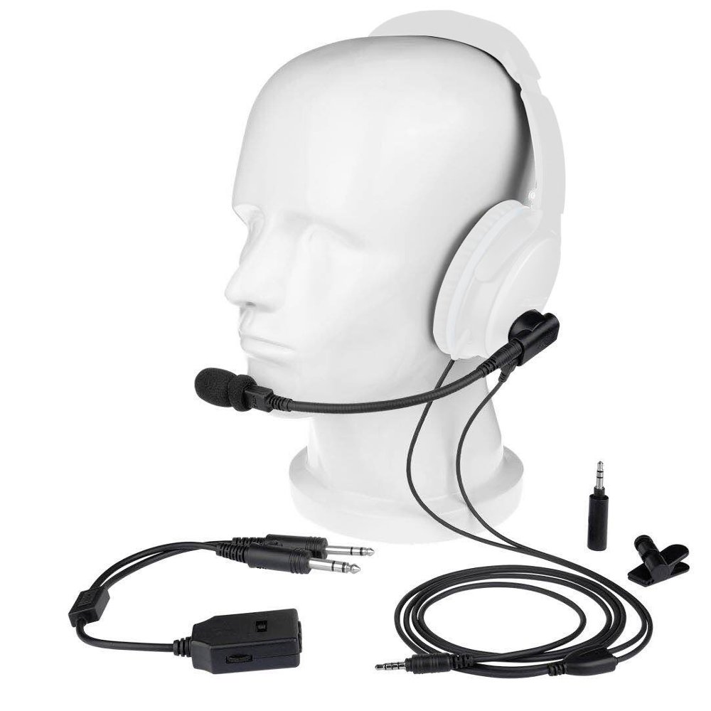 OSEI Crystal Mic Pro Aviation Microphone for Noise Canceling Headphones