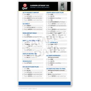 Click to view Qref GPSMAP 195 Q'Card Checklist full image