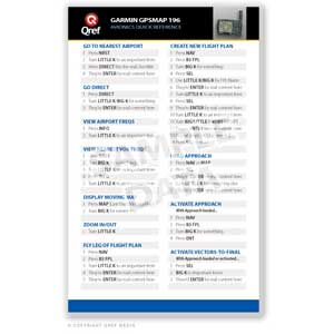 Click to view Qref GPSMAP 196 Q'Card Checklist full image