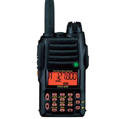 Hand Held Altimeters on Vertex Standard Vxa 220 Pro Vi Professional Grade Airband Transceiver