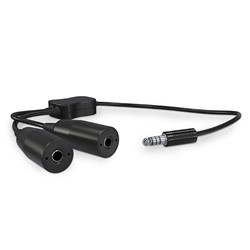 Show details for GA to Helicopter Headset Adapter Picture of GA to Helicopter Headset Adapter