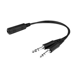 Show details for Headset Adapter, Helicopter to Dual GA Picture of Headset Adapter, Helicopter to Dual GA
