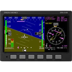 Dynon Avionics EFIS-D100 Super Bright EFIS System w/Super-Bright Screen ...