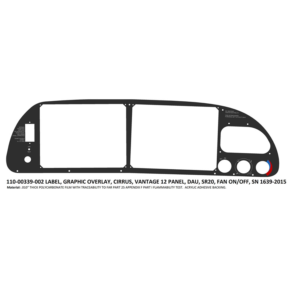 Picture of Label, Graphic Overlay, Vantage 12, Picture 7