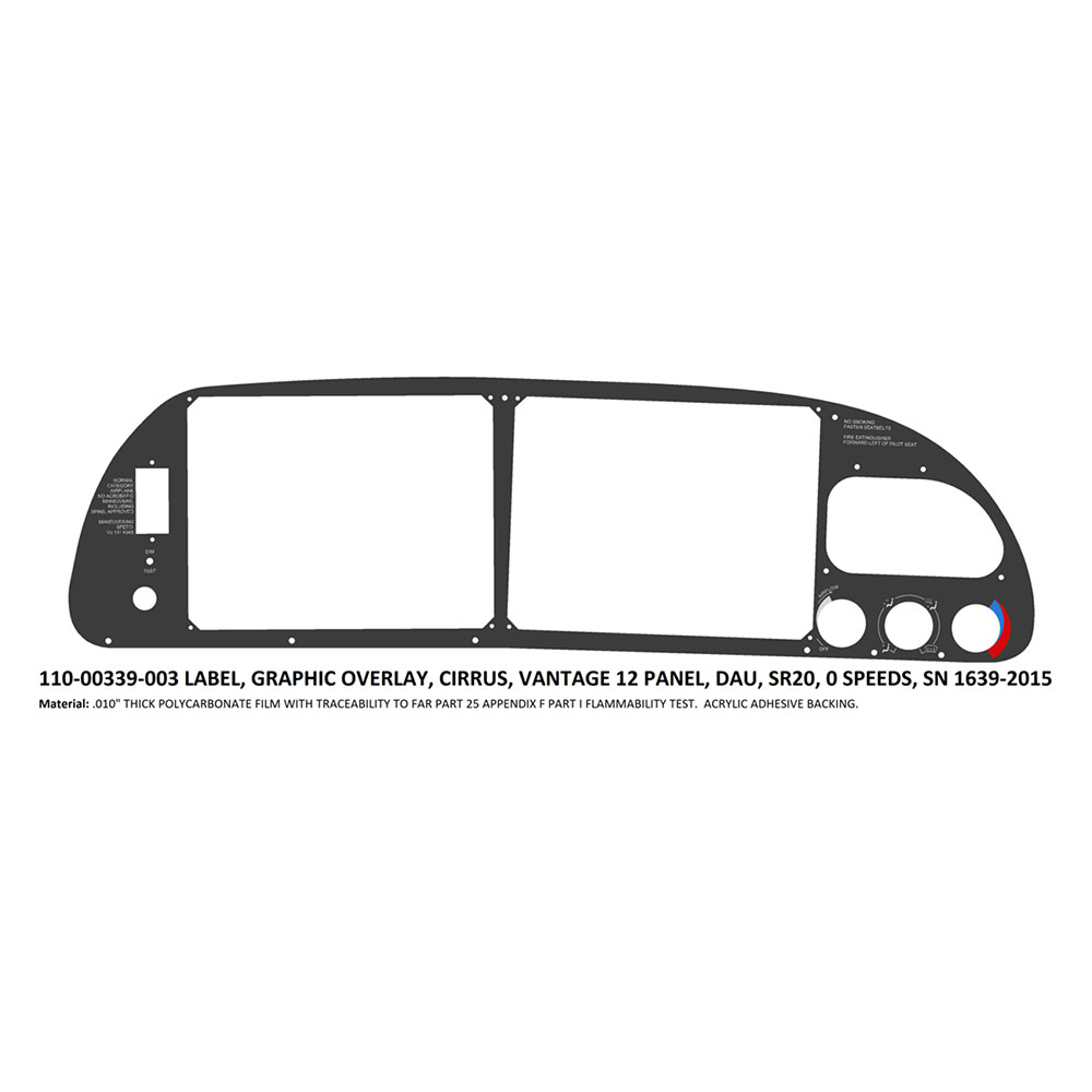 Picture of Label, Graphic Overlay, Vantage 12, Picture 8