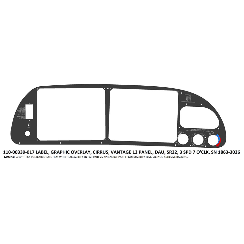 Picture of Label, Graphic Overlay, Vantage 12, Picture 17