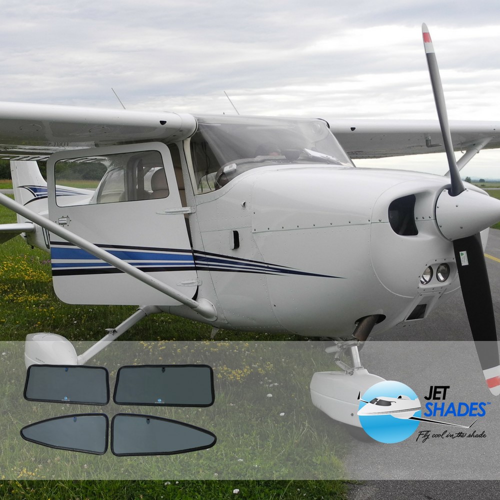 with no rear window Cessna  172 Fast Back Sunforger cabin and Windshield Cover 