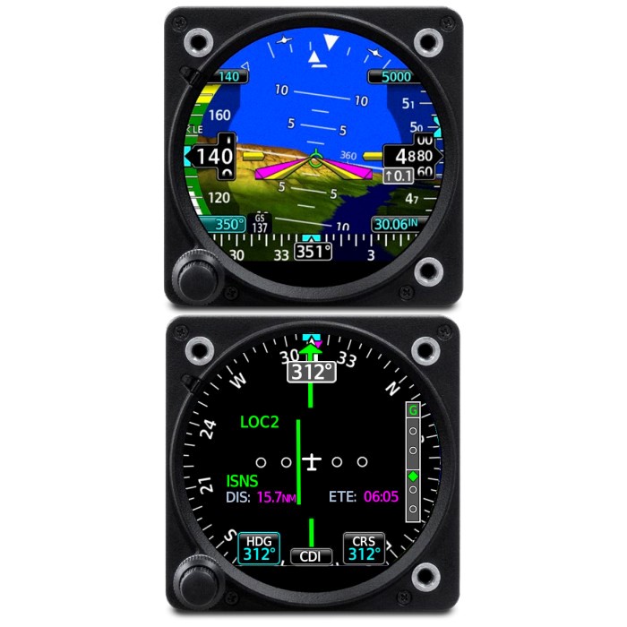 Garmin Dual GI Package (AI+HSI) Attitude Indicator & Horizontal Situation Indicator (for Class I/II aircraft)