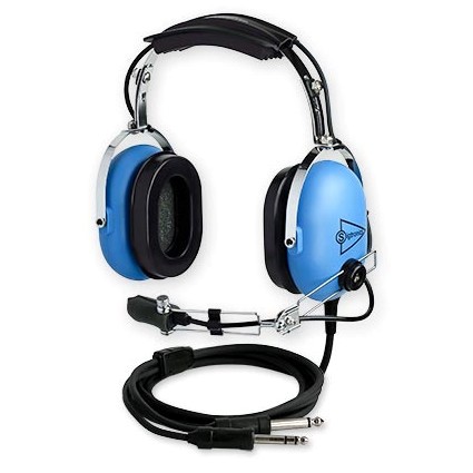 RED & BLUE CHILD YOUTH AVIATION HEADSET by PILOT USA   p/n PA-1151ACB 